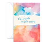 Tarjeta de Felicitaciones Pequeña con Sobre — Muchas Felicidades