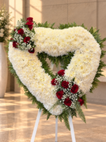 Corazón de Maule y Rosas Condolencias – Atril 1,65 m