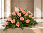 Condolencias Cubierta de Rosas Ecuatorianas